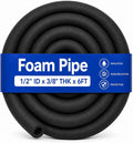 CARGEN 1/2" ID Foam Pipe Insulation Fits 1/2" OD Copper & PEX Water Pipes | by CARGEN