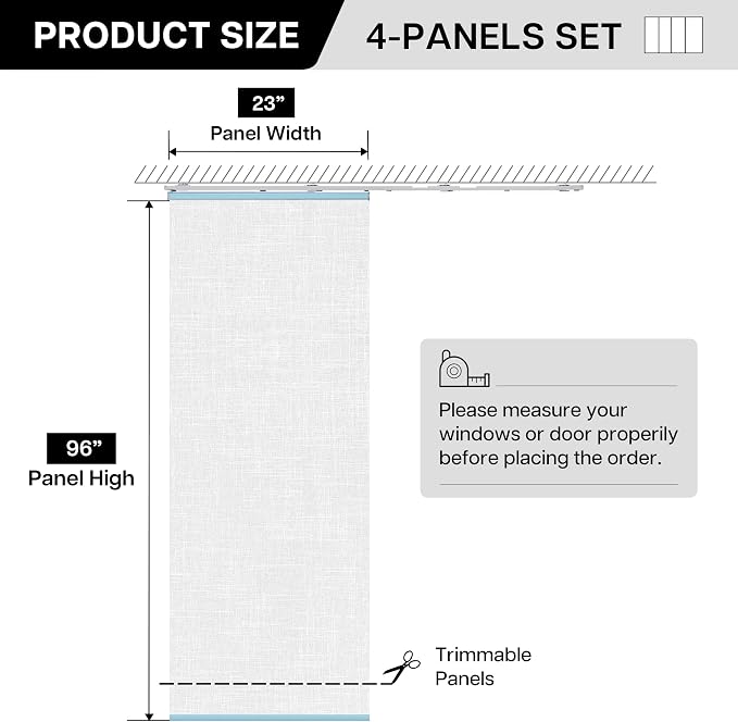 4-Panel Replacement Fabric, Light Filtering - Image 4