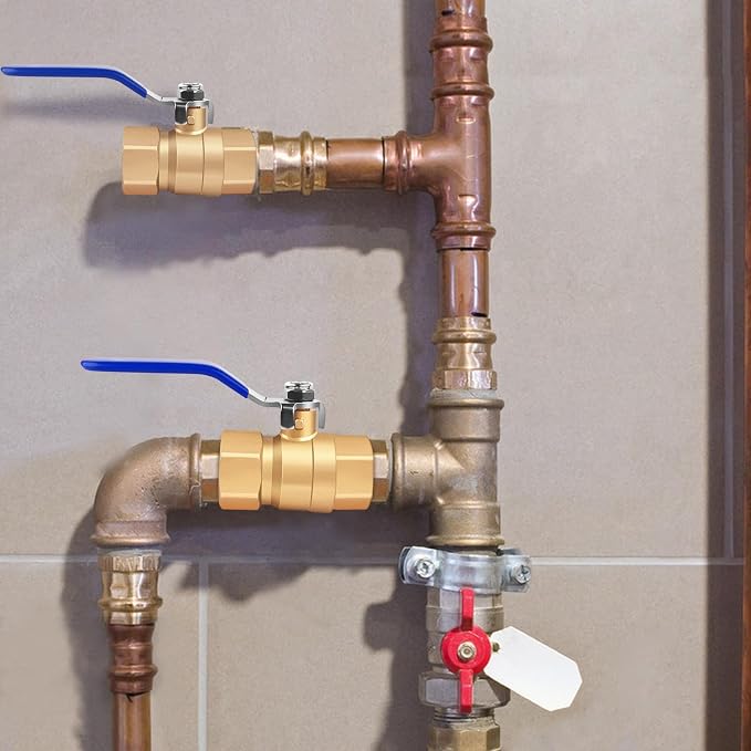 3/4 inch Forged Brass Ball Valve, 600 WOG Long Handle Metal Plumbing Full Bore - Image 8