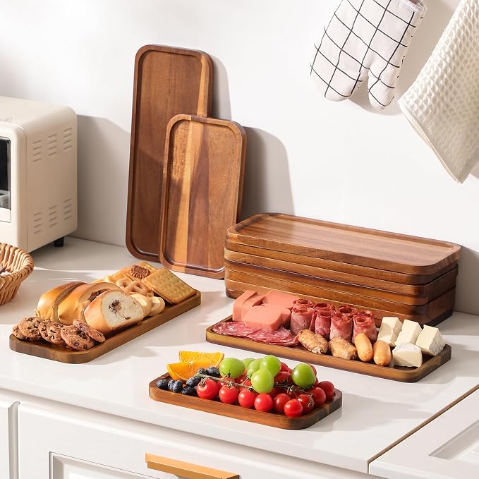 Acacia Wood Serving Platters and Trays - Image 2