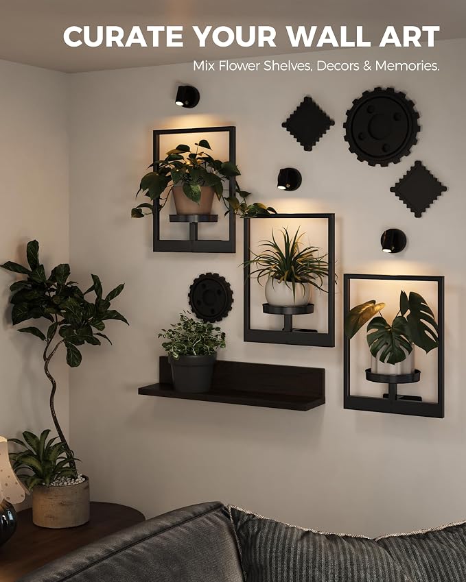 Bamworld Hanging Planters for Indoor Plants Wall Decor Living Room Light | - Image 8