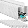 EVEO Cable Management 96'' J Channel- 6 Pack Cord Cover- Cable Raceway- Cable by EVEO