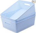 MaxGear 3 Pack Plastic Storage Baskets, Suitable by MaxGear