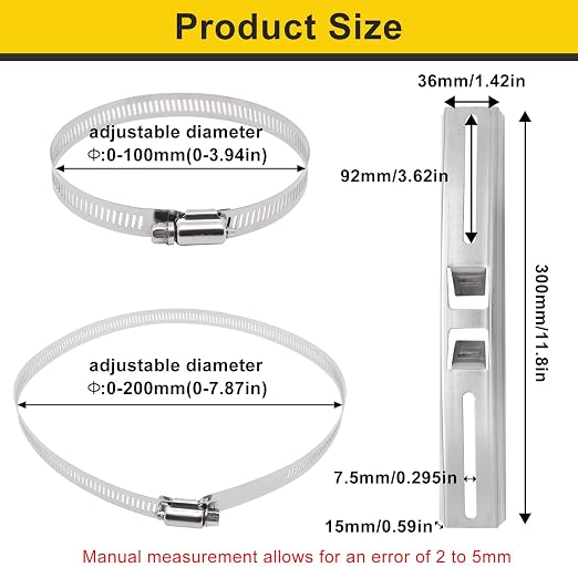 Pole Mounting Kits for Junction Box, Stainless Steel Pole Mount Bracket - Image 2