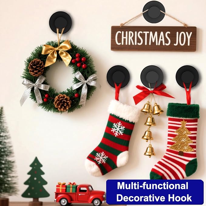 Bntuk Suction Cup Wreath Hanger, Wreath Hanger - Image 2