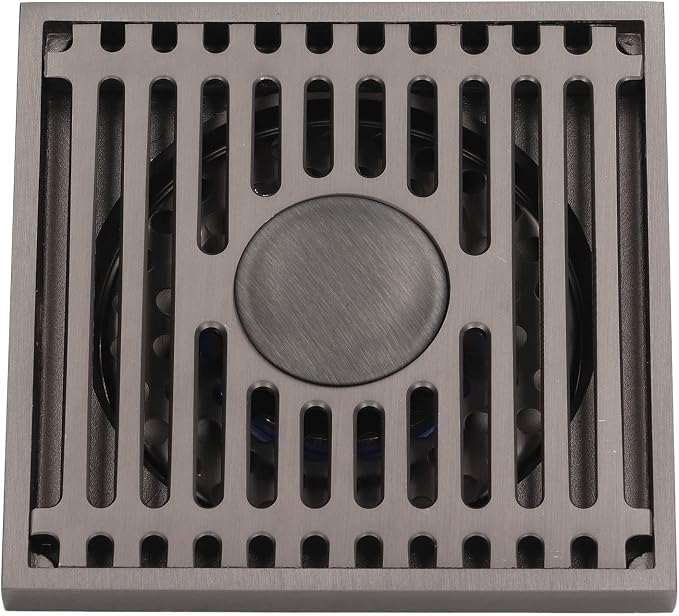 Shower Floor Drain, Gravity Spring Design Drain, Copper Large Displacement by Unknown