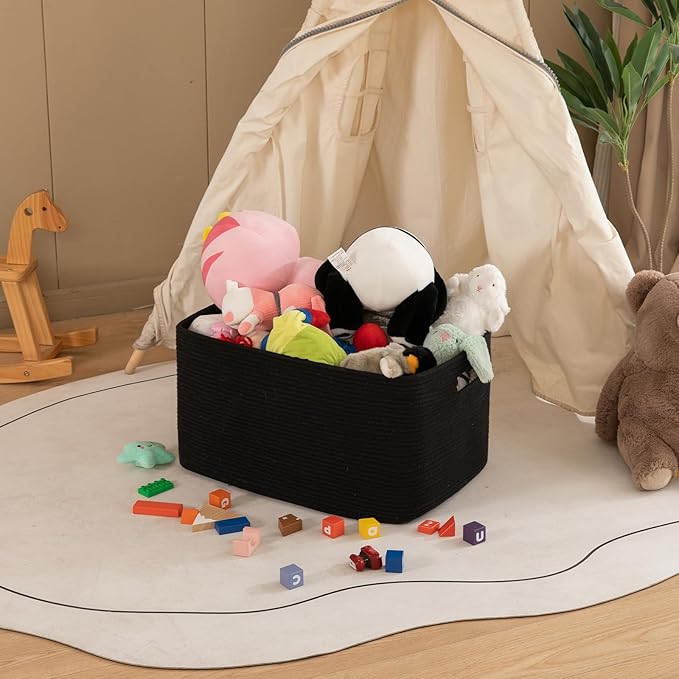 OIAHOMY 75L Large Blanket Basket, Storage Baskets - Image 3