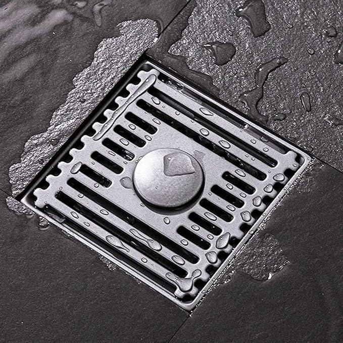 1pc Silver Square Floor Drain 10 * 10cm - Image 4