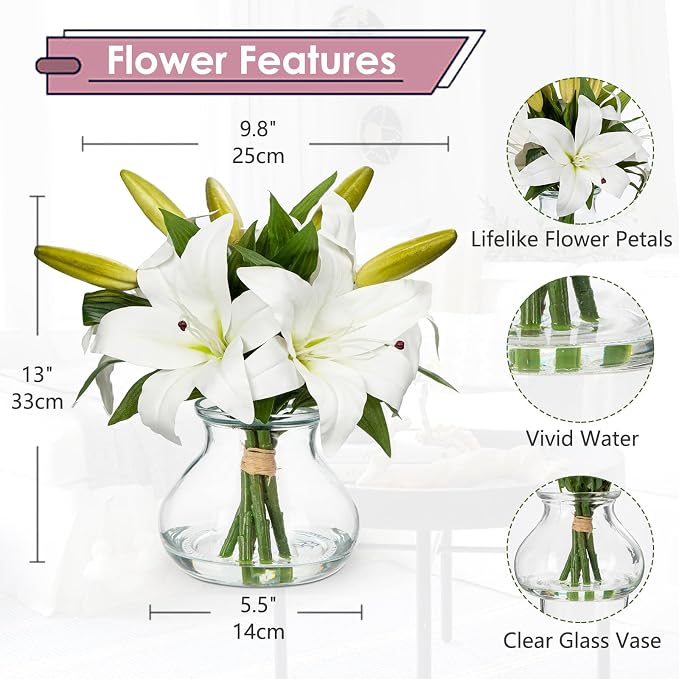 Artificial Flowers Tiger Lily Real Touch - Image 2