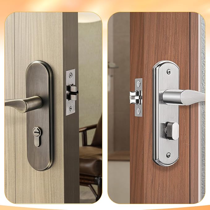 Adjustable Door Latch, 60/70mm Adjustable Passage Door Latch, Doors Knob Latches - Image 5