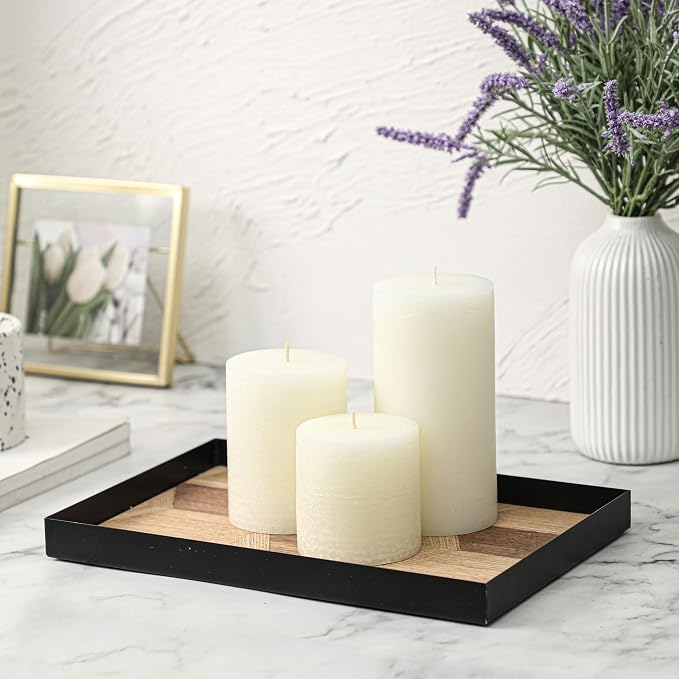 3x4 Inch White Pillar Candles - Image 2