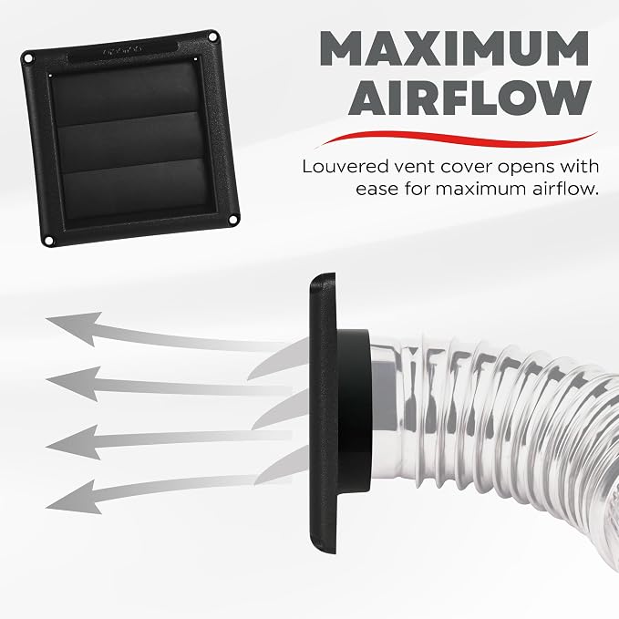 Deflecto Outdoor Dryer Vent Cover 4-Inch - Image 5