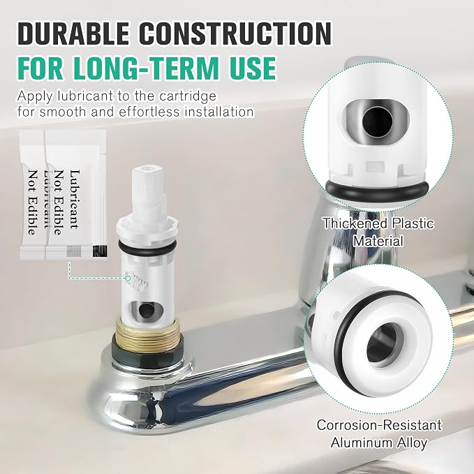 4 Pcs Faucet Cartridge Replacement Kit Compatible - Image 6