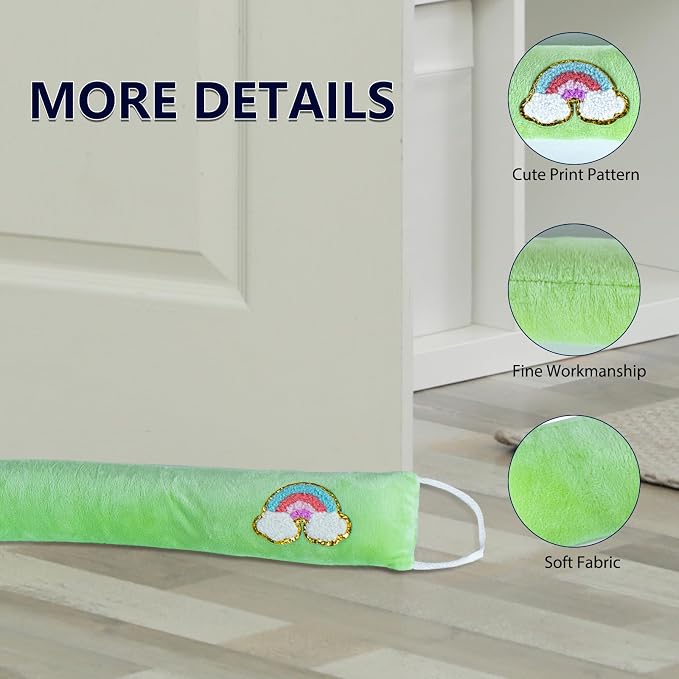 Decorative Weighted Under Door Draft Stopper 36 Inch, Heavy Duty Door Draft - Image 5