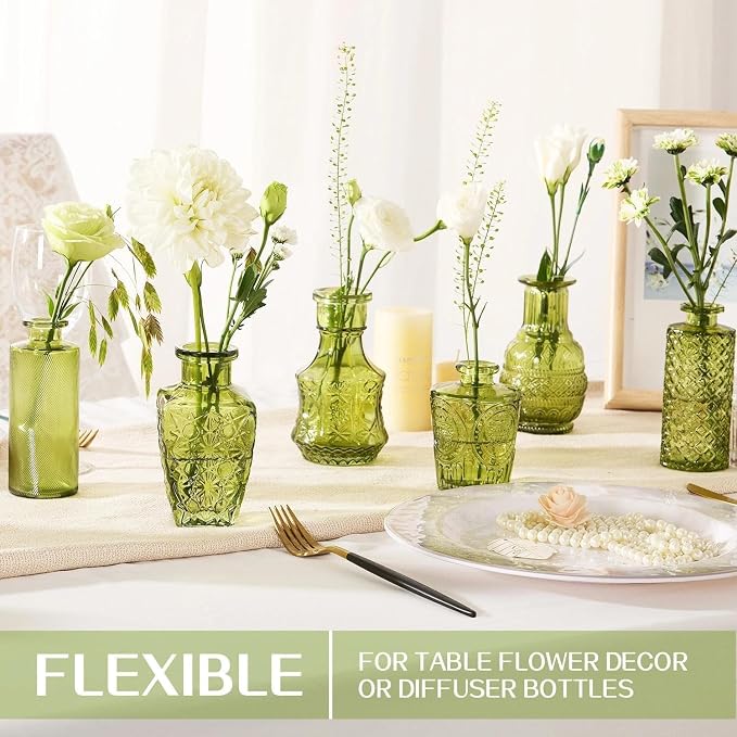 Mini Bud Vases Centerpieces for Tables, Small Flower Vases Suitable for - Image 4