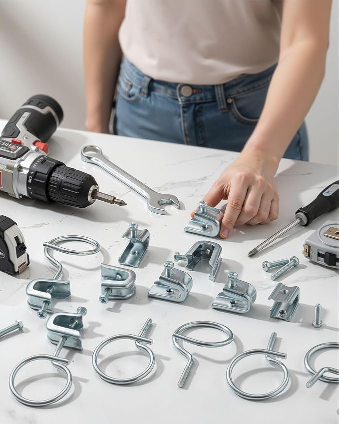 50Pack 1/4" x 20 Beam Clamp, 2 Inch Small C Clamps - Image 6
