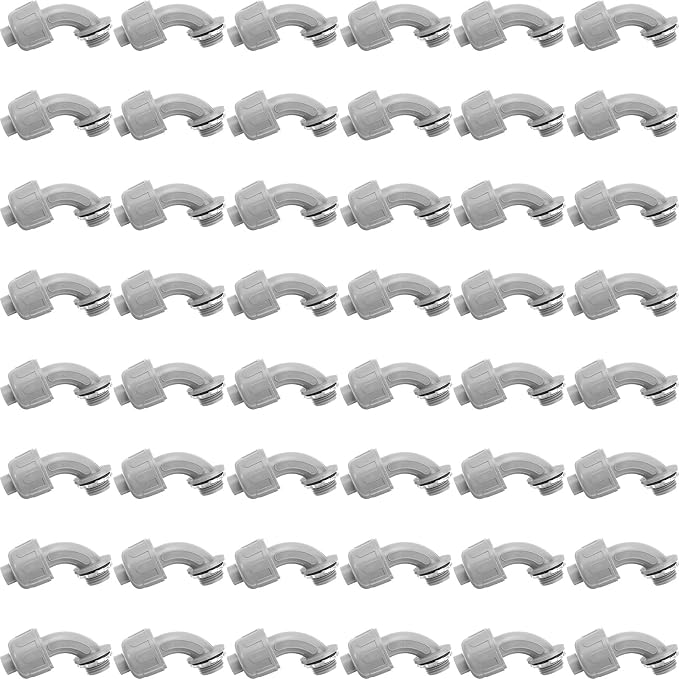 BBTO 48 Pieces 3/4 Inch Liquid Tight Connector Flexible Non Metallic Electrical by BBTO