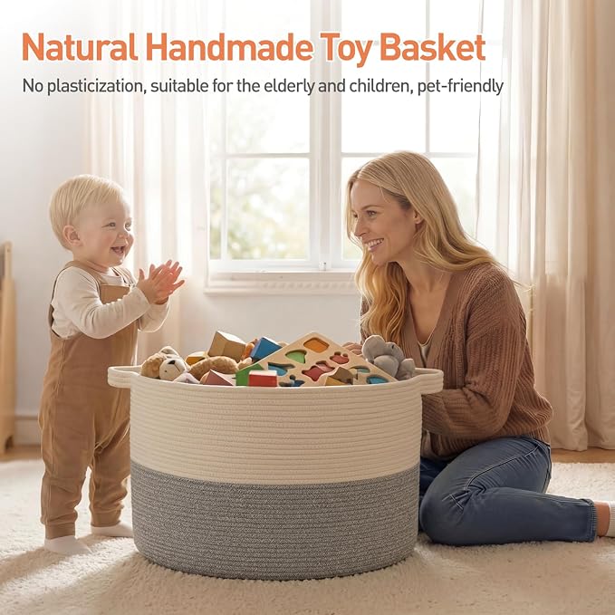 OIAHOMY 90L XXXLarge Blanket Basket - Image 2