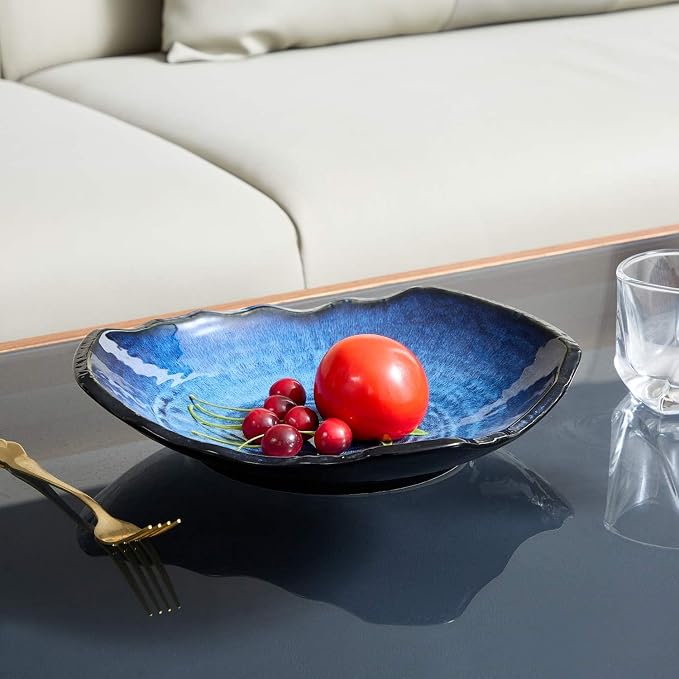 Large Ceramic Decorative Bowl, Modern Coffee Table Decor Dish, Entryway - Image 4