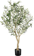 Faux Olive Tree 4ft with Large Olive Branches and Lifelike Leaves | 4ft Olive by Home