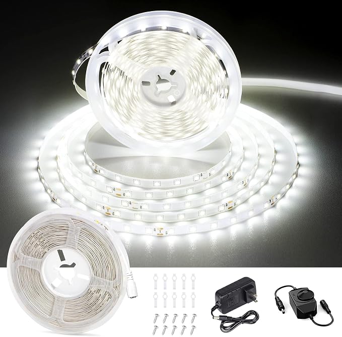 CT CAPETRONIX White LED Strip Light, 32.8 Feet 24 Volt LED Light Strip White by CT%C2%A0CAPETRONIX%C2%A0dedicated%C2%A0to%C2%A0the%C2%A0development%C2%A0of%C2%A0lighting
