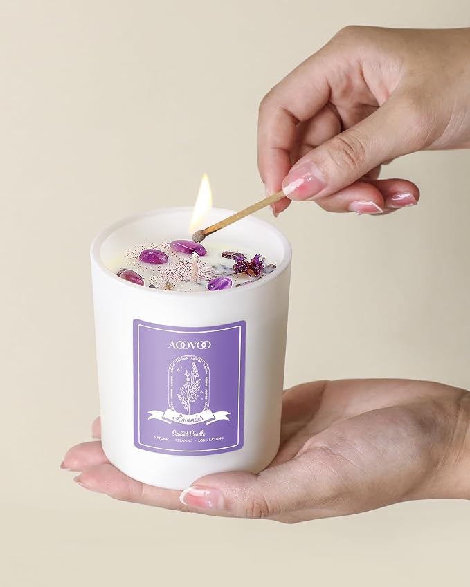 AOOVOO Lavender Scented Candles - Image 5
