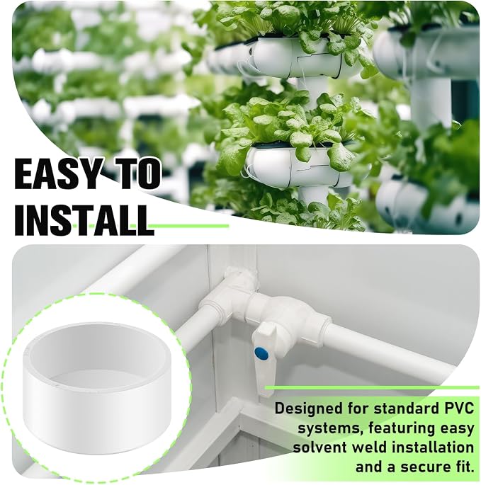 20 Packs 1-1/2 Inch PVC Pipe End Cap, Fits 1.9" OD Schedule SCH40 Furniture - Image 6