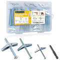 Toggle Bolts for Drywall 30 Sets, 3 Sizes Hollow Wall Anchors Kit by JEGONFRI
