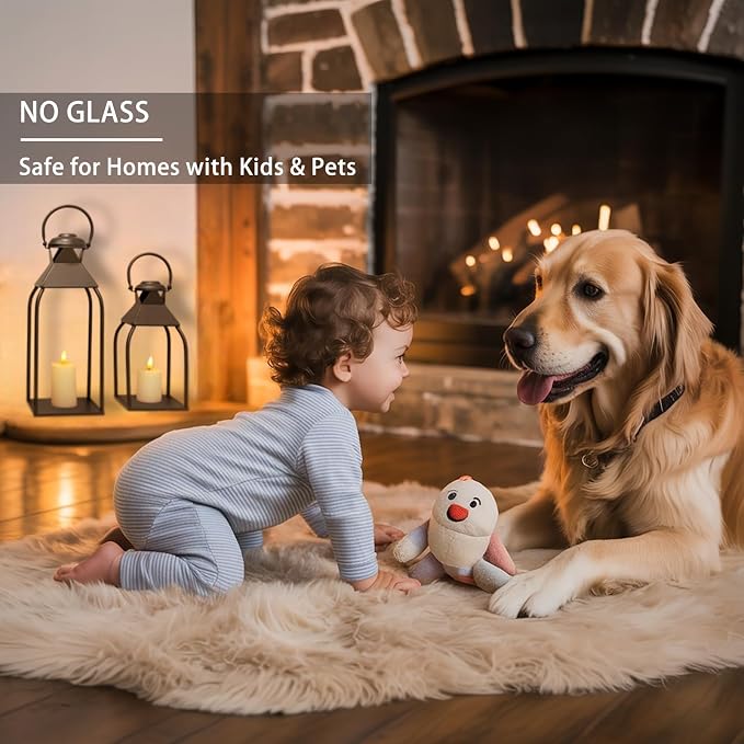 Decorative Metal Lanterns Indoor Outdoor, Candle Holder - Image 2