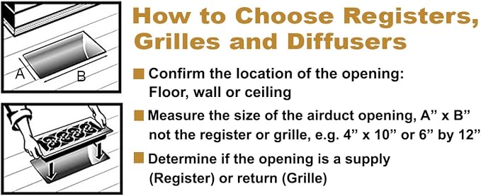 Decor Grates AJH414-NKL 4-Inch by 14-Inch Oriental Floor Register, Brushed - Image 7
