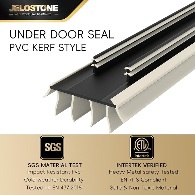 2-Pack 36" Kerf Door Bottom Seal Replacement, SGS & Intertek Tested, Easy - Image 3