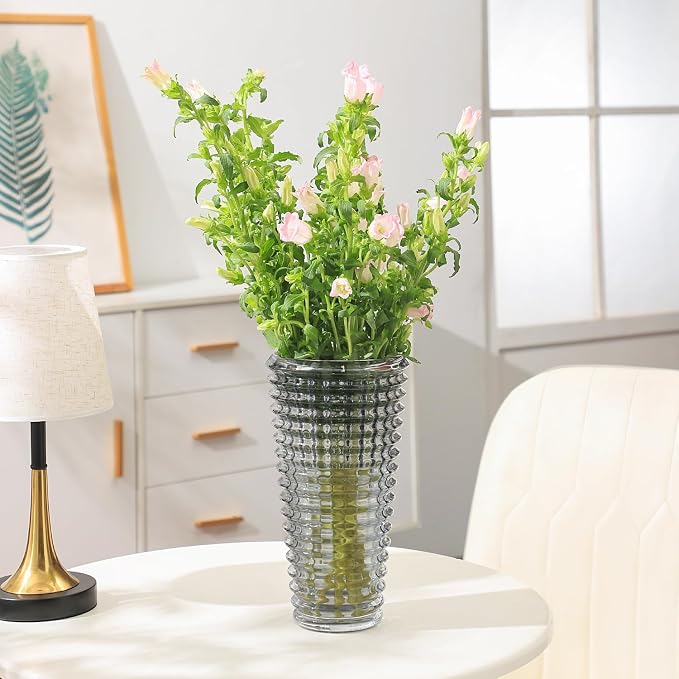 MCMCNCUIU Large Crystal Vase for Flowers, Large Glass Vases, Modern Decorative - Image 5