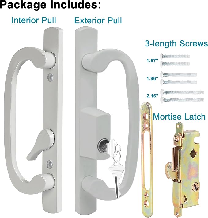 ACEPLANET Offset Position Keyed Sliding Patio Door Handleset - Image 6
