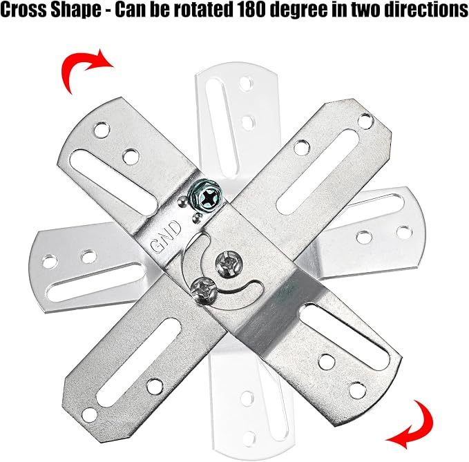 OwnMy 4PCS Rotatable Light Fixture Mounting Brackets Ceiling Fan Brackets | - Image 6