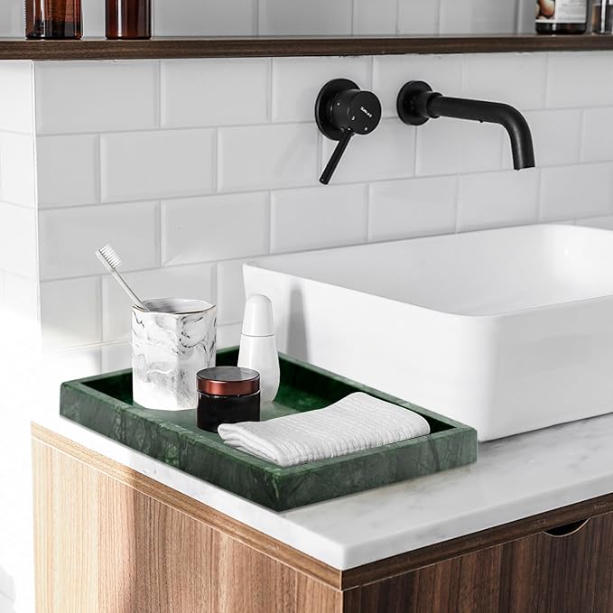 Green Marble Tray, Pure Natural Vanity Tray | Marble trays - Image 5
