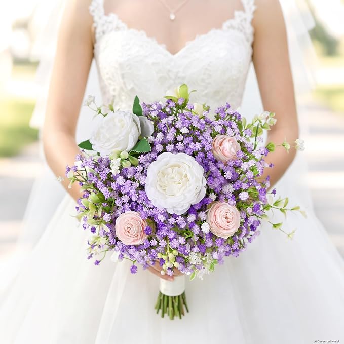 12Pcs Babys Breath Artificial Flowers - Image 3