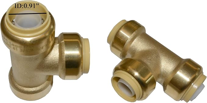 Pex fitting 3/4" Push Fit Plumbing Tee, Pex Fititng Push-to-Connect Plumbing - Image 3