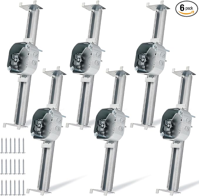 Tandefio 6 Pcs Adjustable Ceiling Fan Bracket Ceiling Mounting Bracket by Tandefio