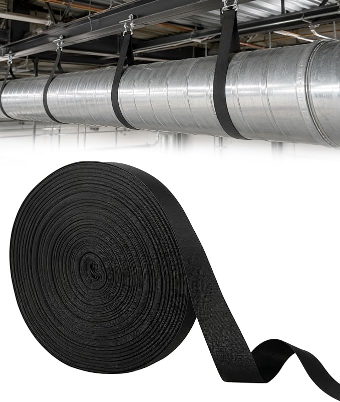 Heavy Duty Nylon HVAC Duct Strap, 2in x 147ft Duct Support Webbing | Heavy duty by OALEN