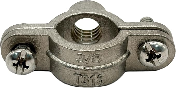316SS Stainless Steel Split Ring Hanger Two Screw - Image 6