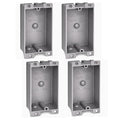 Plastic Electrical Box, Shallow Remodel Box, 8 Cubic Inch Grey Outlet Box by AirmontProducts