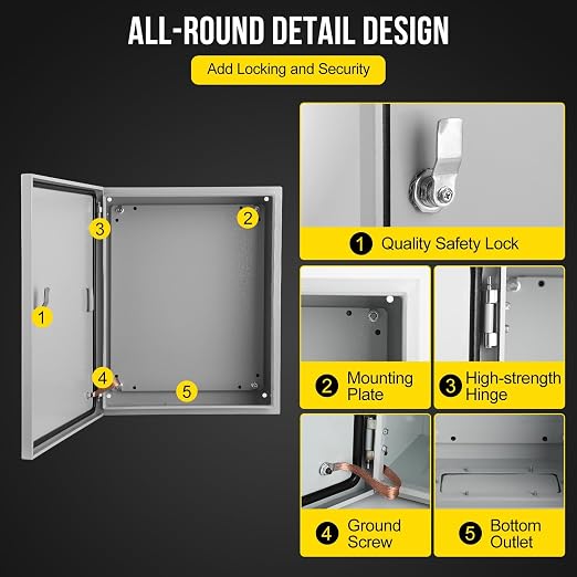 Garvee Outdoor Electrical Box, NEMA 4X Electrical Enclosure Box IP66 Waterproof - Image 3