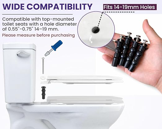 Toilet Seat Screws Replacement Kit - Image 2