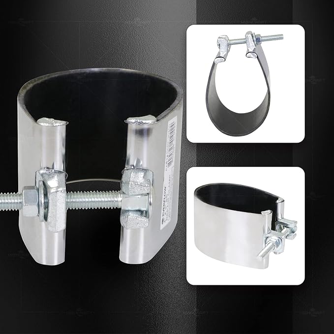 Highcraft Pipe Repair Clamp 4'', IPS Single Bolt, 3” Long, Stainless Steel - Image 4