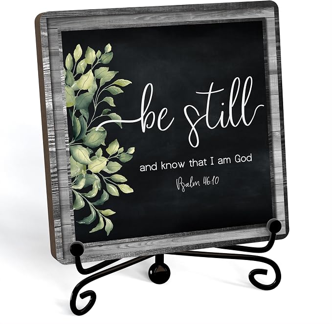 Home Decor, Farmhouse Be Still And Know That I Am God Shelf Decor by JUSITAKEET