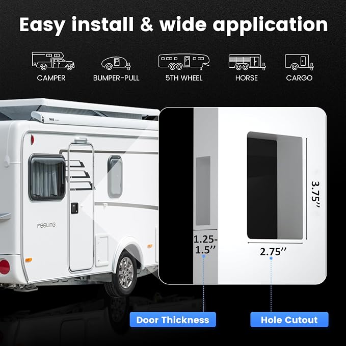 RV Door Lock, Camper Door Lock - Image 4