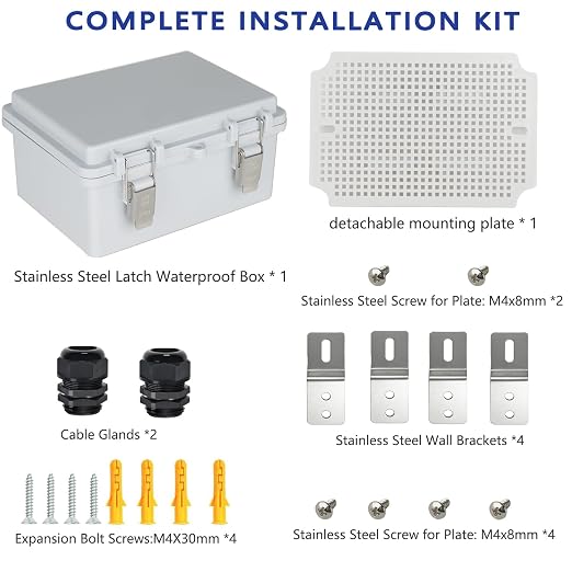 Electrical Junction Box, IP67 Waterproof Outdoor Box ABS Plastic Enclosure - Image 7