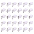 Swpeet 60 Pack White 1/2 Inch Nylon Plastic R-Type Cable Clips Clamp Kit by Swpeet