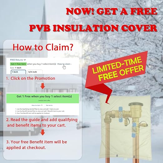 【UPC® Certified】3/4" Pressure Vacuum Breaker Assembly, Metal Top Cover - Image 2