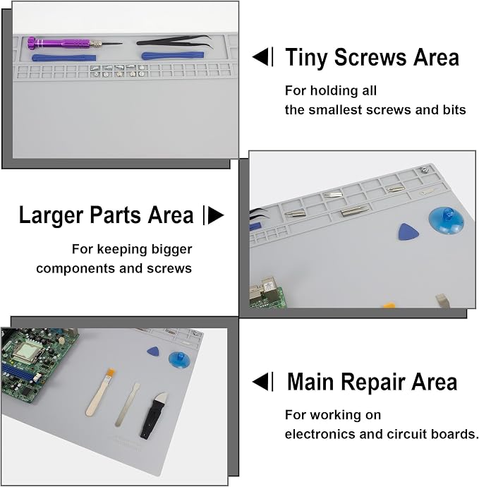 Extra Large Soldering Mat, 32.3’’x16.6’’ Large Silicone Solder Mat, 932℉ Heat - Image 2